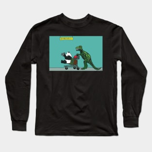 Dinosaur & Panda go on holiday Long Sleeve T-Shirt